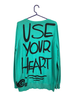 USE YOUR HEART Sweater
