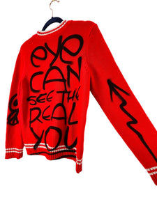 EYE SEE THE REAL YOU Cola Sweater