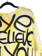 EYE BELIEVE IN YOU Yellow Sweater