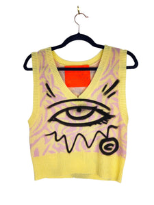 EYE SEE THE REAL YOU Crop Top Sweater