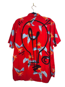 GOOD IDEA Hawaiian Style Shirt in Red
