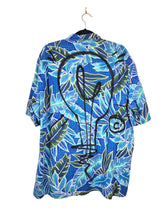 GOOD IDEA Hawaiian Style Shirt in Blue